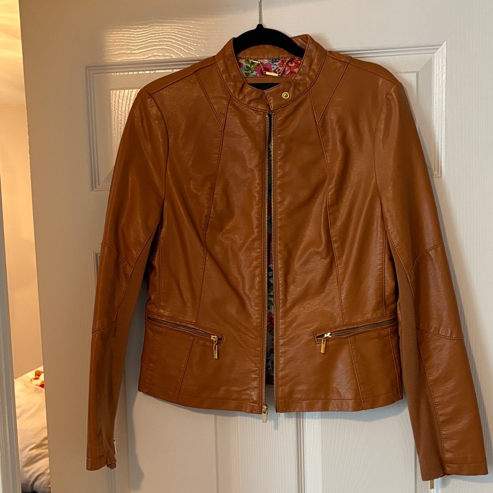 Faux leather jacket